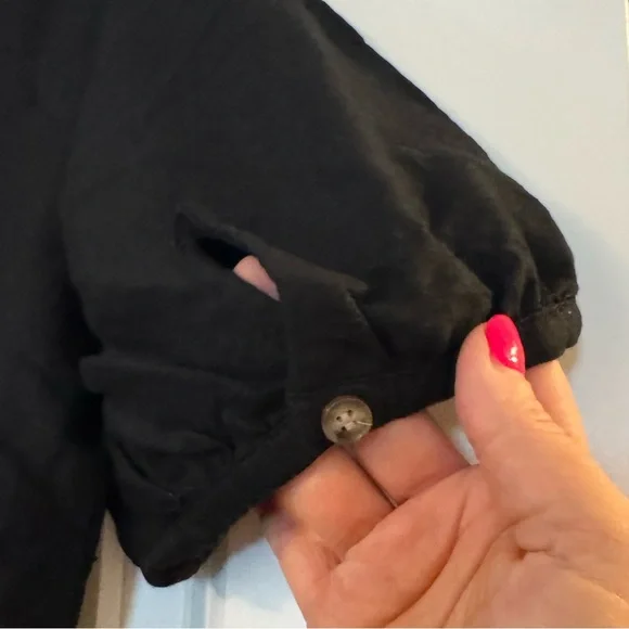 Black Button-Down Dress - Picture 8 of 8